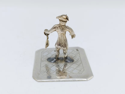 Zilveren miniatuur stadsomroeper, H. Hooijkaas, Schoonhoven, ca. 1890