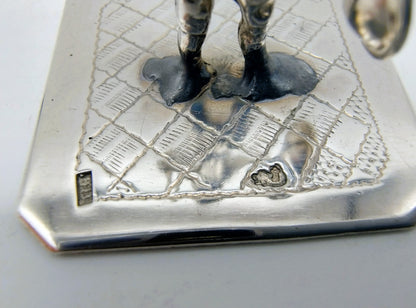 Zilveren miniatuur stadsomroeper, H. Hooijkaas, Schoonhoven, ca. 1890
