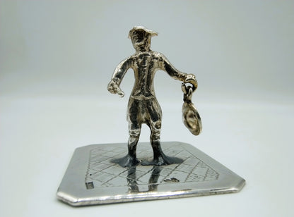 Zilveren miniatuur stadsomroeper, H. Hooijkaas, Schoonhoven, ca. 1890