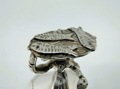 Zilveren miniatuur visverkoopster, J. Postmus, Amsterdam, ca. 1910