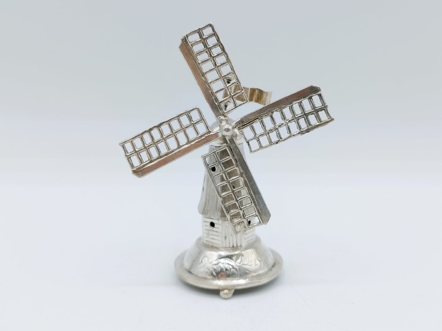 Zilveren miniatuur molen, J. Verhoogt, Hoorn, ca. 1910