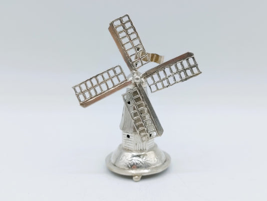 Zilveren miniatuur molen, J. Verhoogt, Hoorn, ca. 1910