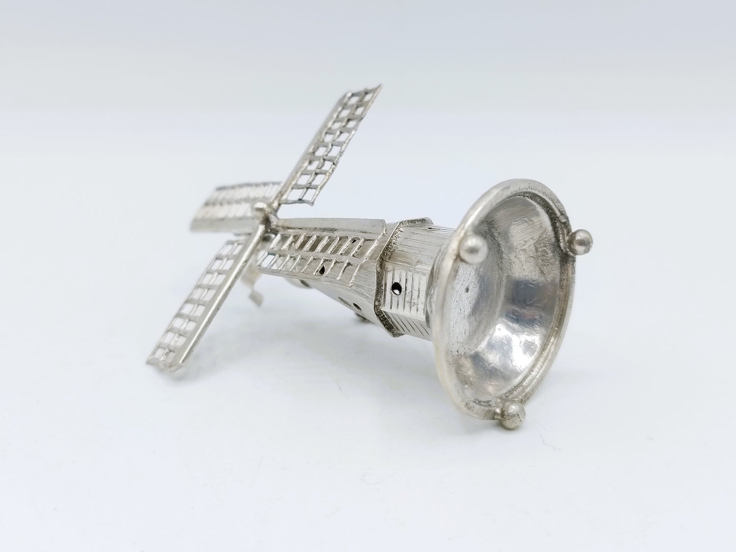 Zilveren miniatuur molen, J. Verhoogt, Hoorn, ca. 1910