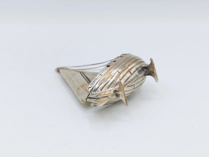 Zilveren miniatuur vissersboot, J. Markus N.V., Amsterdam, vanaf 1965