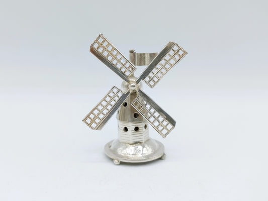 Zilveren miniatuur molen, J. Verhoogt, Hoorn, ca. 1910