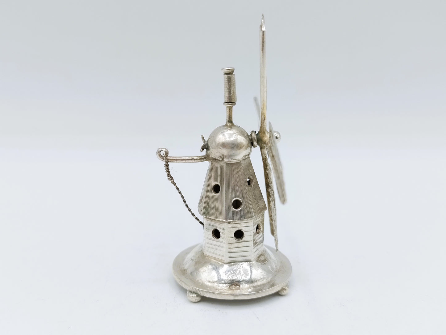 Zilveren miniatuur molen, J. Verhoogt, Hoorn, ca. 1910