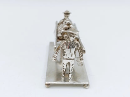Zilveren miniatuur kaasdragers, J. Mes, Hoorn, 1916