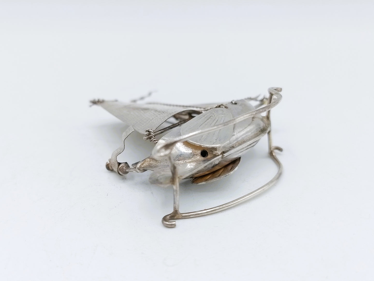 Zilveren miniatuur vissersboot, J. Verhoogt, Hoorn, ca. 1910