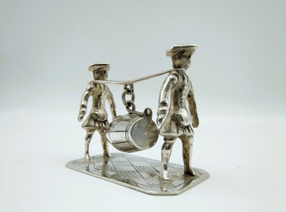 Zilveren miniatuur tondragers, J.S. Zwanenburg & Zn, Sneek, ca. 1910