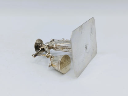 Zilveren miniatuur waterdraagster, J.S. Zwanenburg & Zn,  Sneek, ca. 1890