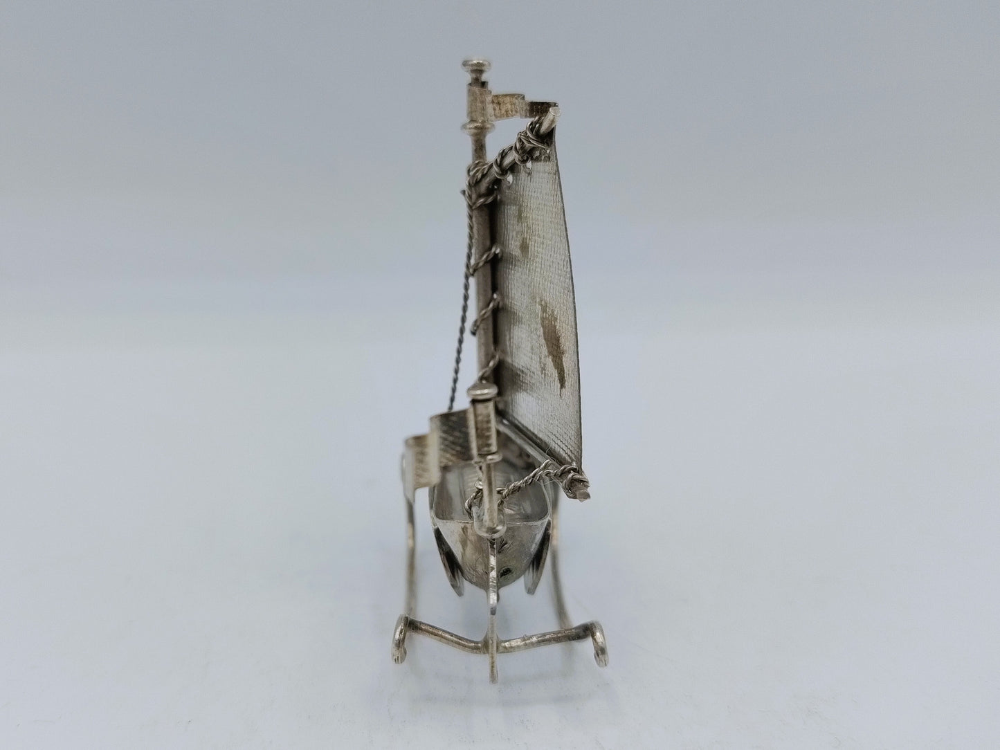 Zilveren miniatuur botter, J. Verhoogt, Hoorn, ca. 1900