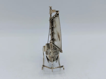 Zilveren miniatuur botter, J. Verhoogt, Hoorn, ca. 1900