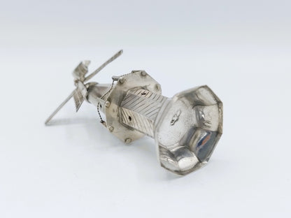 Zilveren miniatuur stellingmolen, J. Verhoogt, Hoorn, ca. 1910