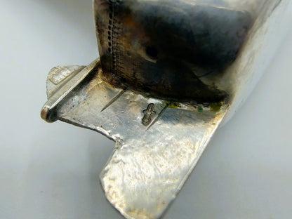 Zilveren miniatuur Tjalk, H. Hooijkaas, Schoonhoven,  1906-1924