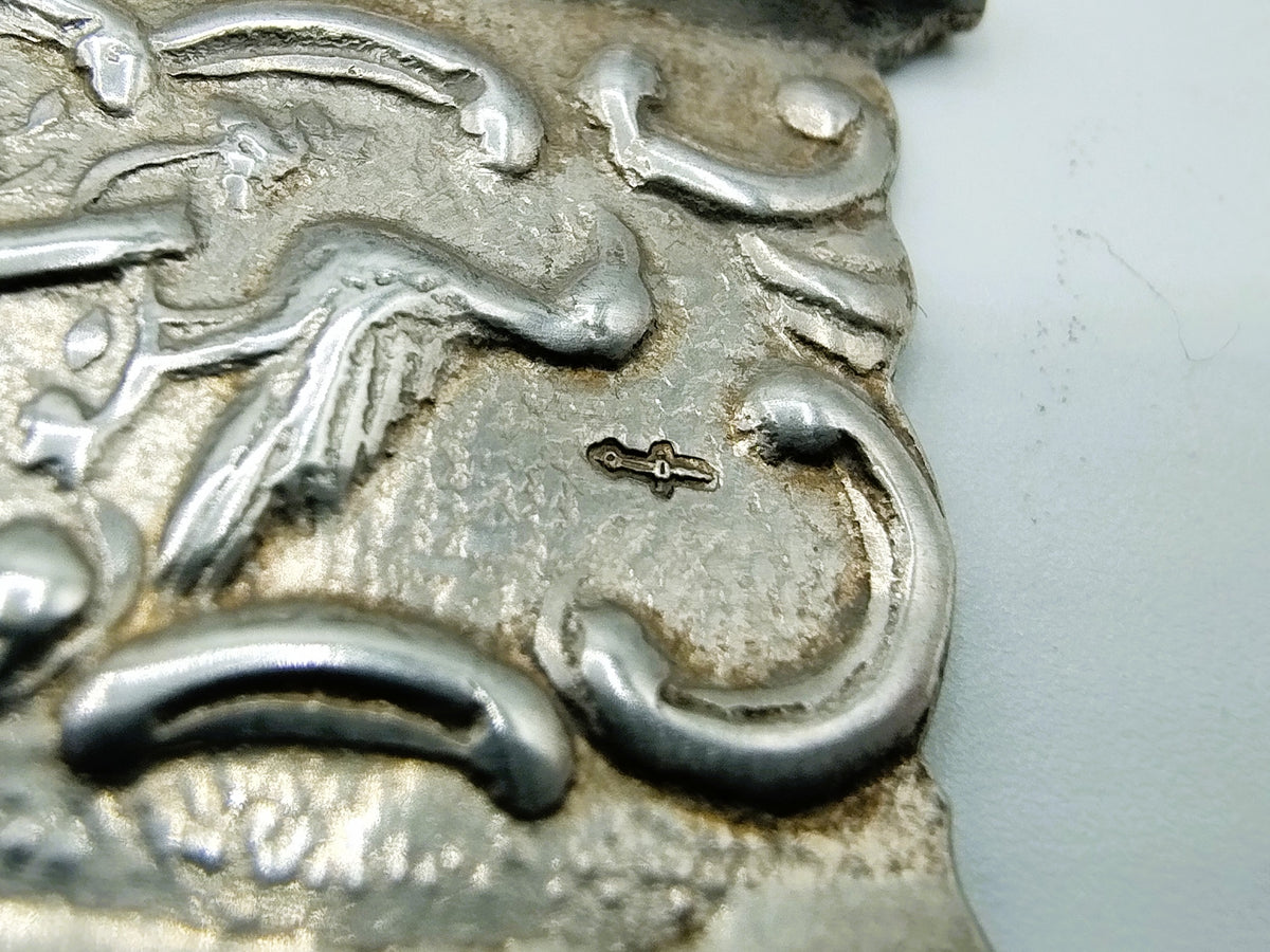 Zilveren miniatuur set tafel met stoelen, F.J. Treeling, Sneek, ca. 1895