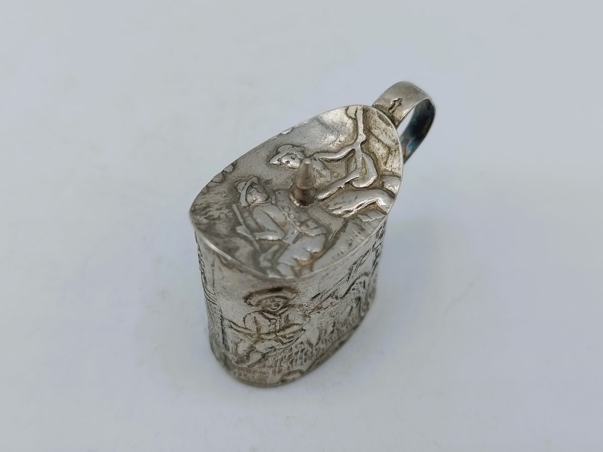 Zilveren miniatuur theebus, H. Hooijkaas, Schoonhoven, ca. 1920