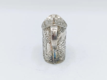 Zilveren miniatuur theebus, H. Hooijkaas, Schoonhoven, ca. 1920