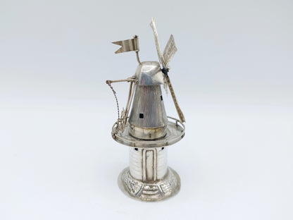 Zilveren miniatuur molen, J. van Dijk, Hoorn, ca. 1920