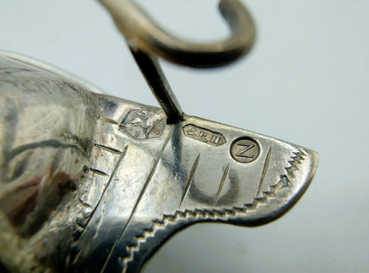 Zilveren miniatuur tjalk, J. Postmus, Hoorn, 1934