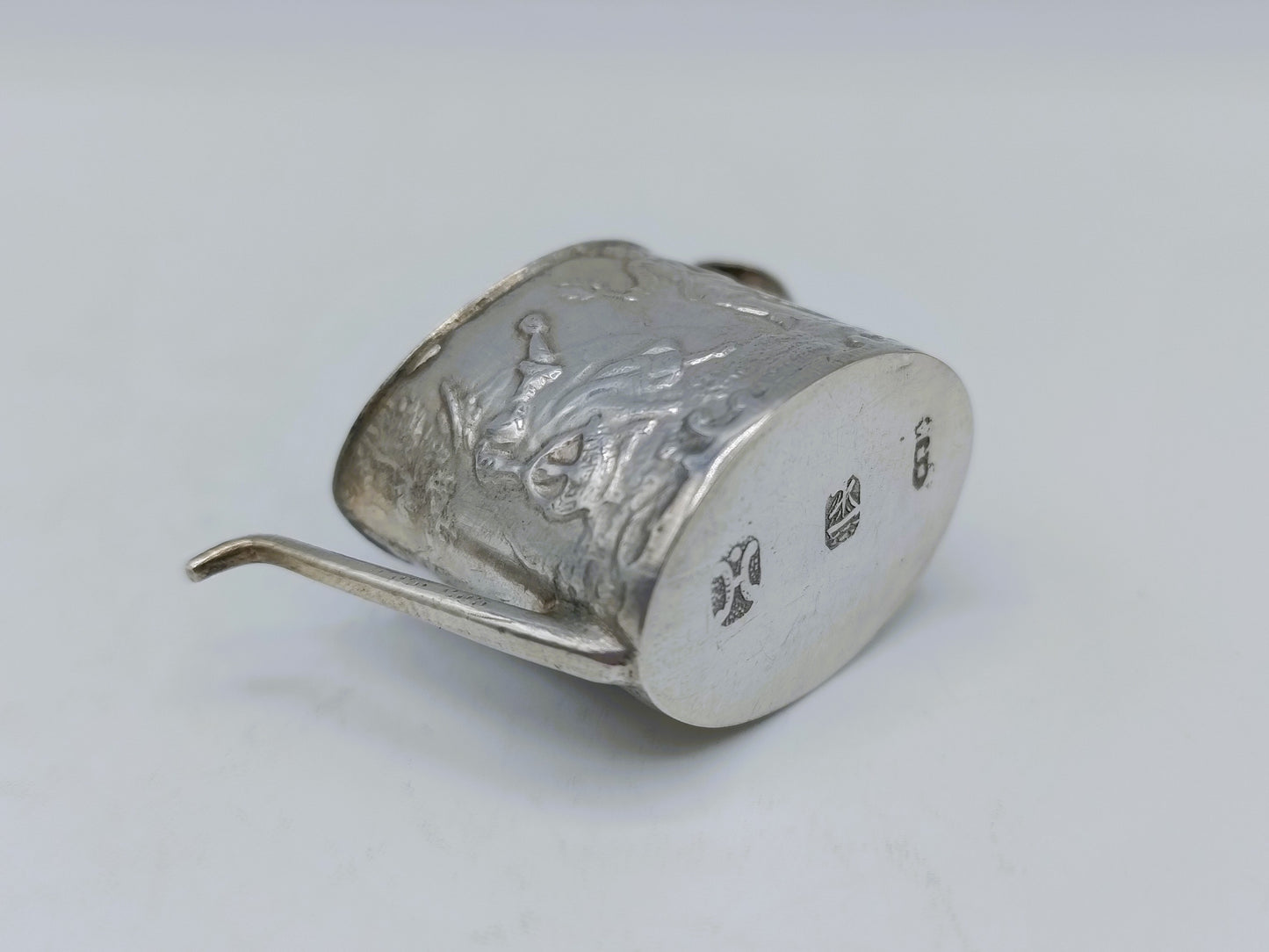 Zilveren miniatuur theepot, H. Hooijkaas, Schoonhoven, ca. 1910