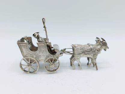 Zilveren miniatuur bokkenkar, Alkmaar, 1894