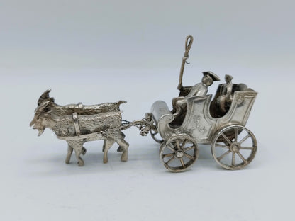 Zilveren miniatuur bokkenkar, Alkmaar, 1894