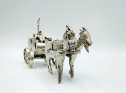 Zilveren miniatuur bokkenkar, Alkmaar, 1894