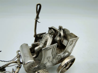 Zilveren miniatuur bokkenkar, Alkmaar, 1894