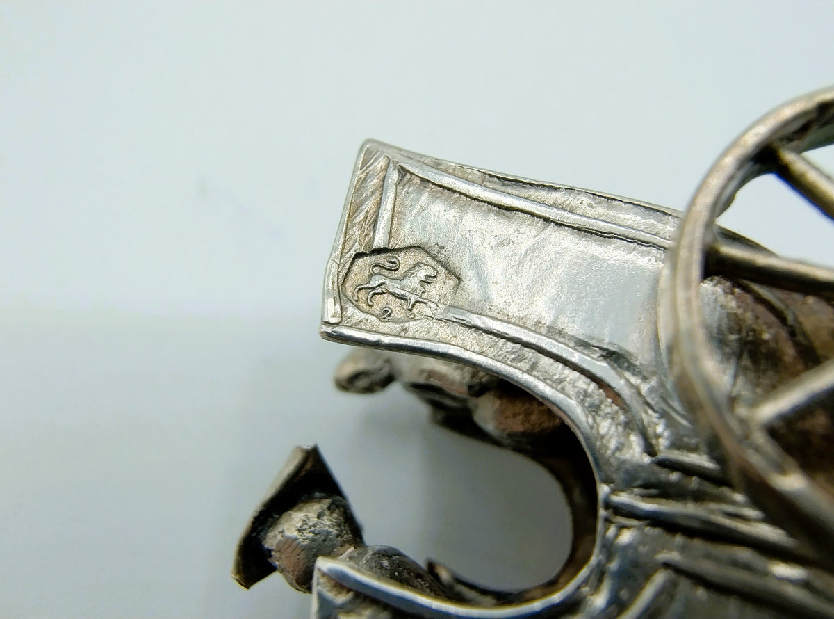 Zilveren miniatuur bokkenkar, Alkmaar, 1894