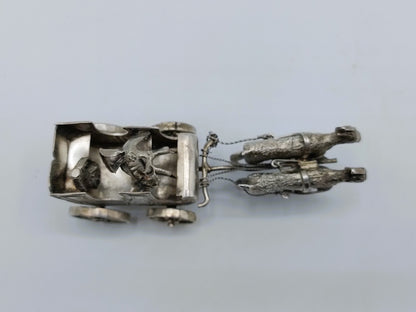 Zilveren miniatuur bokkenkar, Alkmaar, 1894