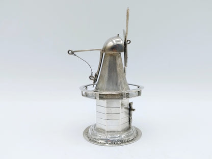 Zilveren miniatuur stellingmolen, H. Hooijkaas, Schoonhoven, ca. 1915