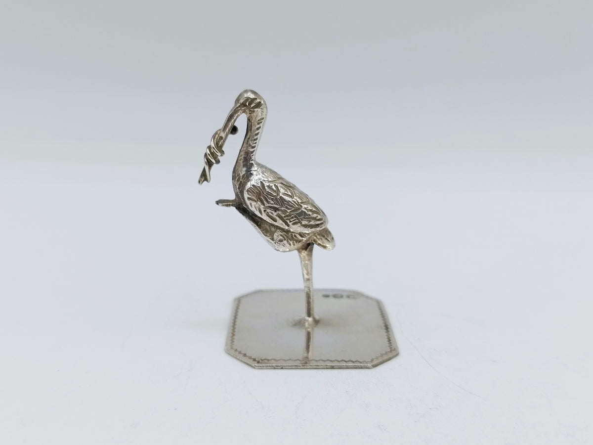 Zilveren miniatuur ooienvaar, J. Postmus, Hoorn, 1918