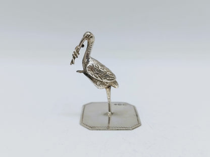 Zilveren miniatuur ooienvaar, J. Postmus, Hoorn, 1918