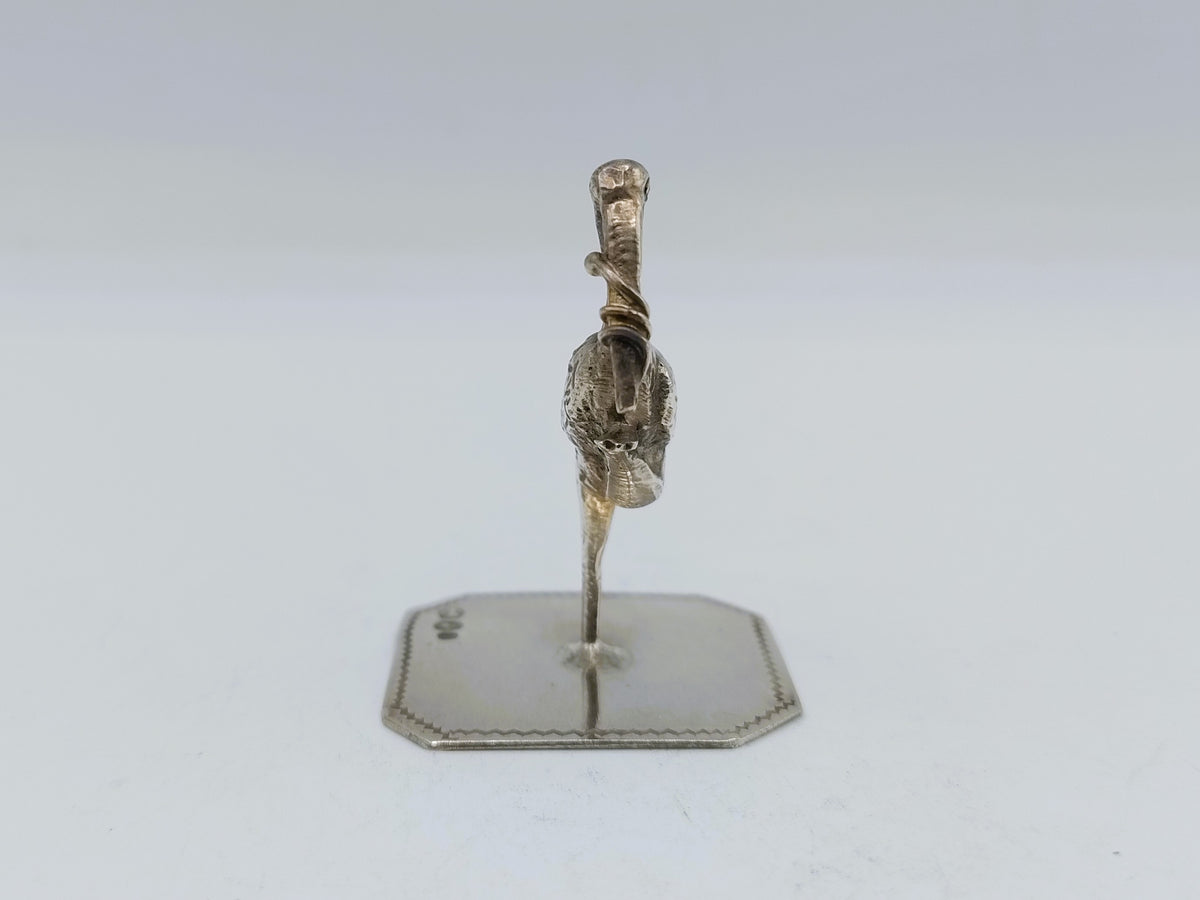Zilveren miniatuur ooienvaar, J. Postmus, Hoorn, 1918