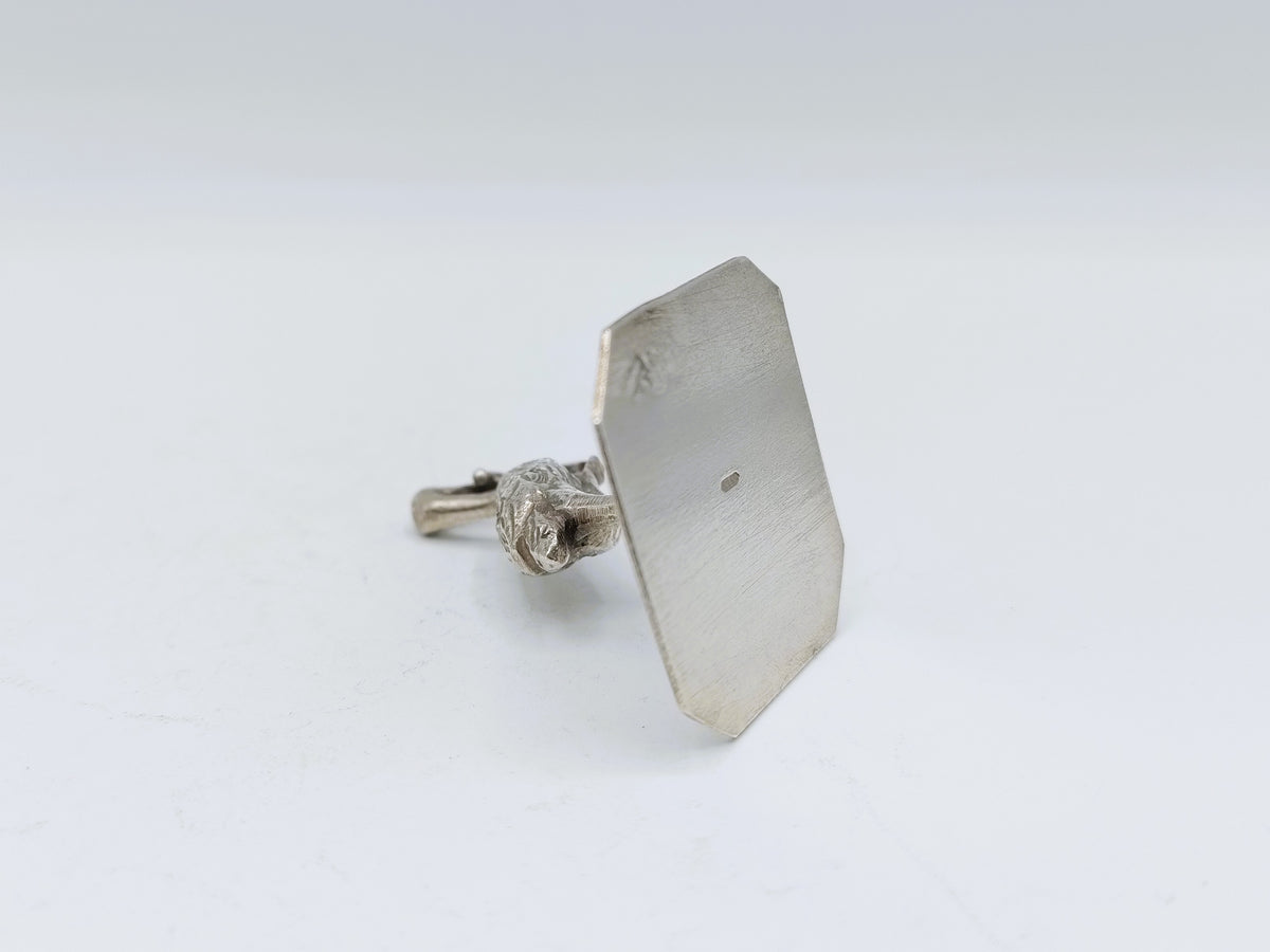 Zilveren miniatuur ooienvaar, J. Postmus, Hoorn, 1918