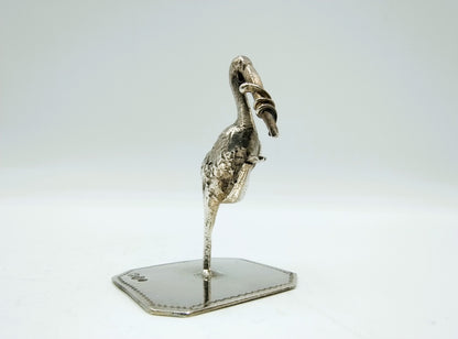 Zilveren miniatuur ooienvaar, J. Postmus, Hoorn, 1918