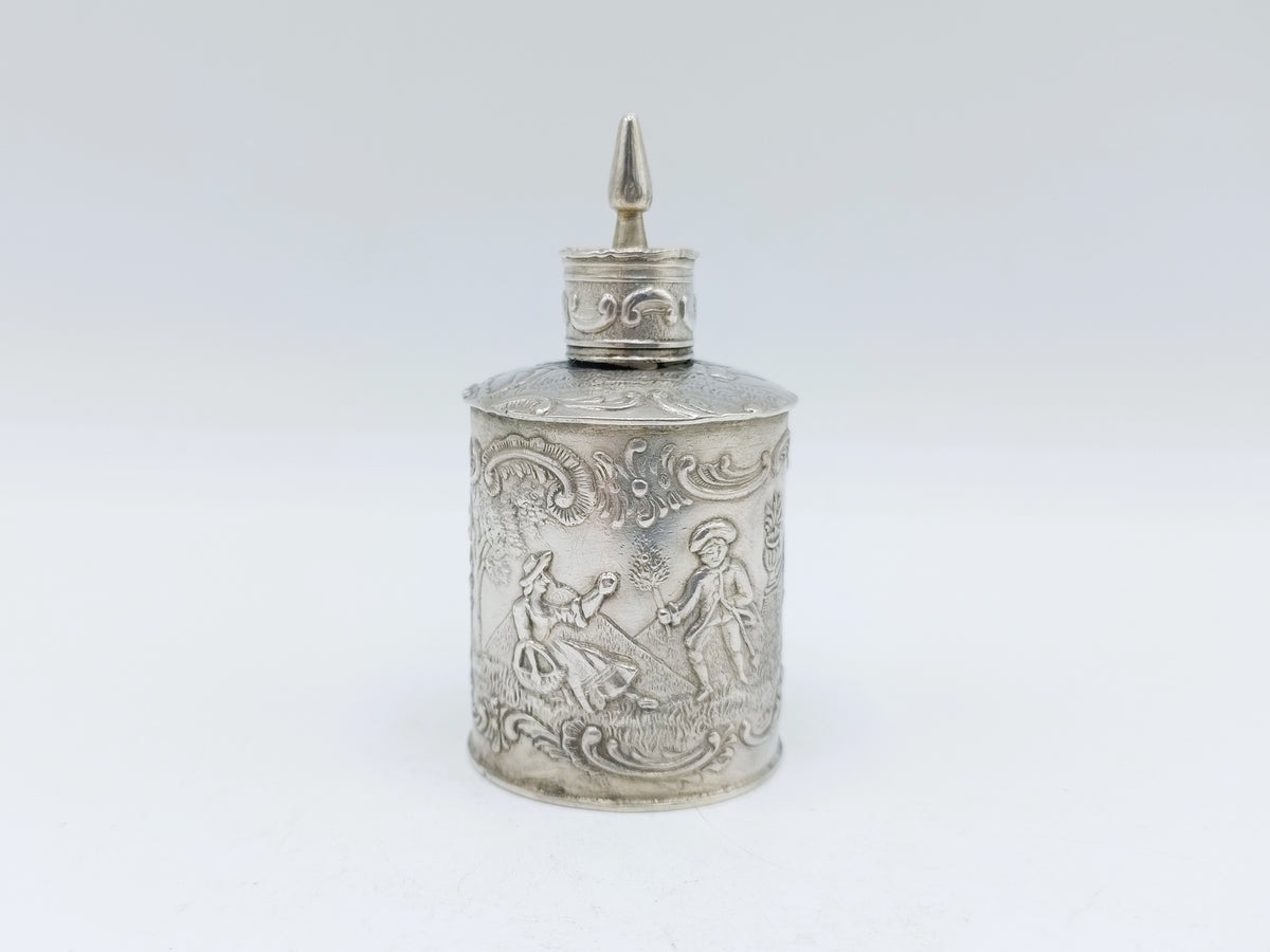 Zilveren miniatuur theebus, H. Hooijkaas, Schoonhoven, ca. 1890