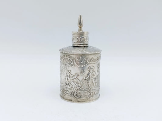 Zilveren miniatuur theebus, H. Hooijkaas, Schoonhoven, ca. 1890