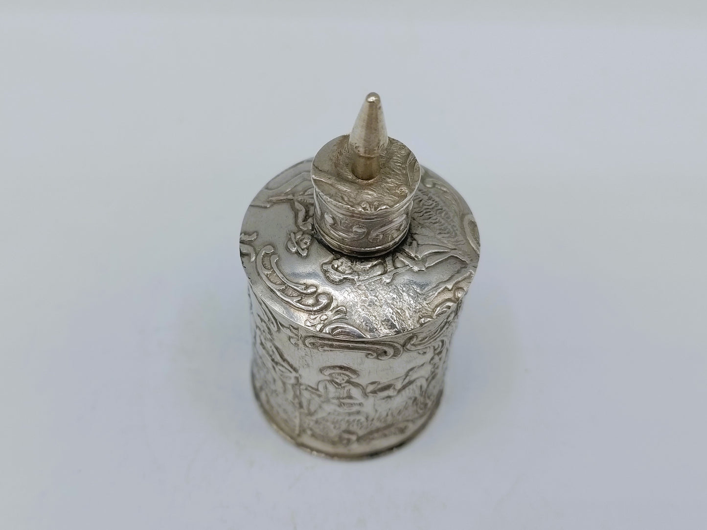 Zilveren miniatuur theebus, H. Hooijkaas, Schoonhoven, ca. 1890