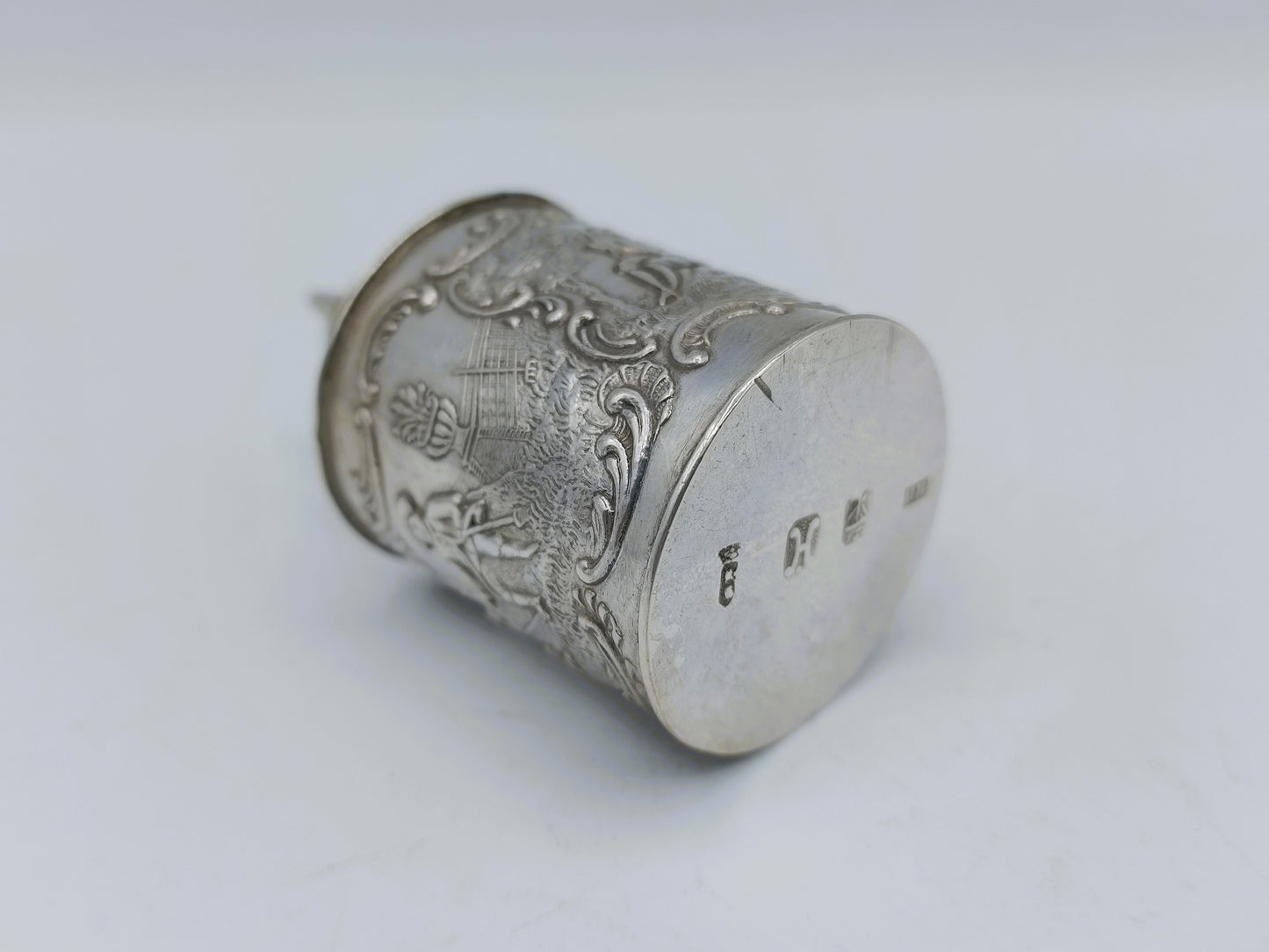 Zilveren miniatuur theebus, H. Hooijkaas, Schoonhoven, ca. 1890