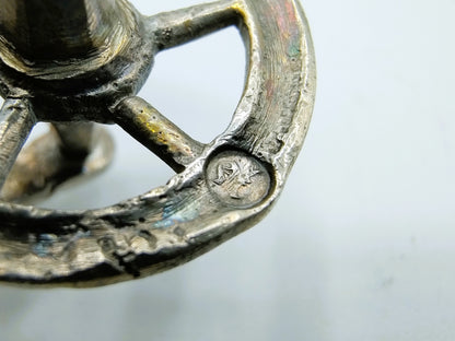 Zilveren miniatuur kruiwagen, H. Hooijkaas, Schoonhoven, 1899