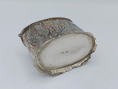 Zilveren miniatuur as- of koolbak, H. Hooijkaas, Schoonhoven, ca. 1920