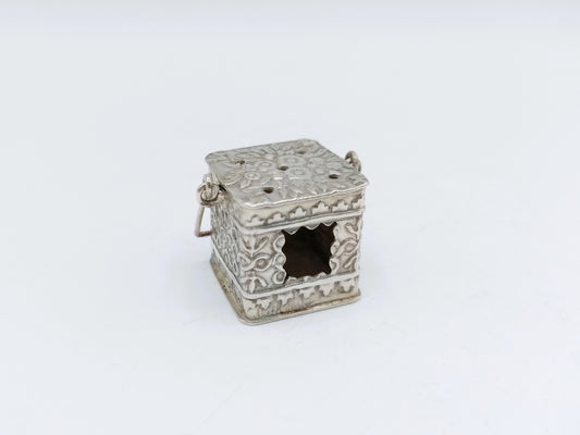 Silberner Miniatur-Fußwärmer, H. Hooijkaas, Schoonhoven, ca. 1920