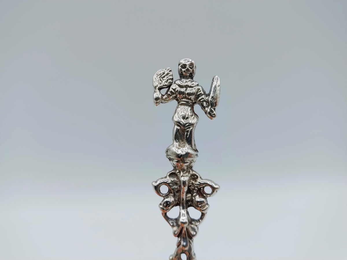 Zilveren sierlepel, A. Vis, Amsterdam, 1751