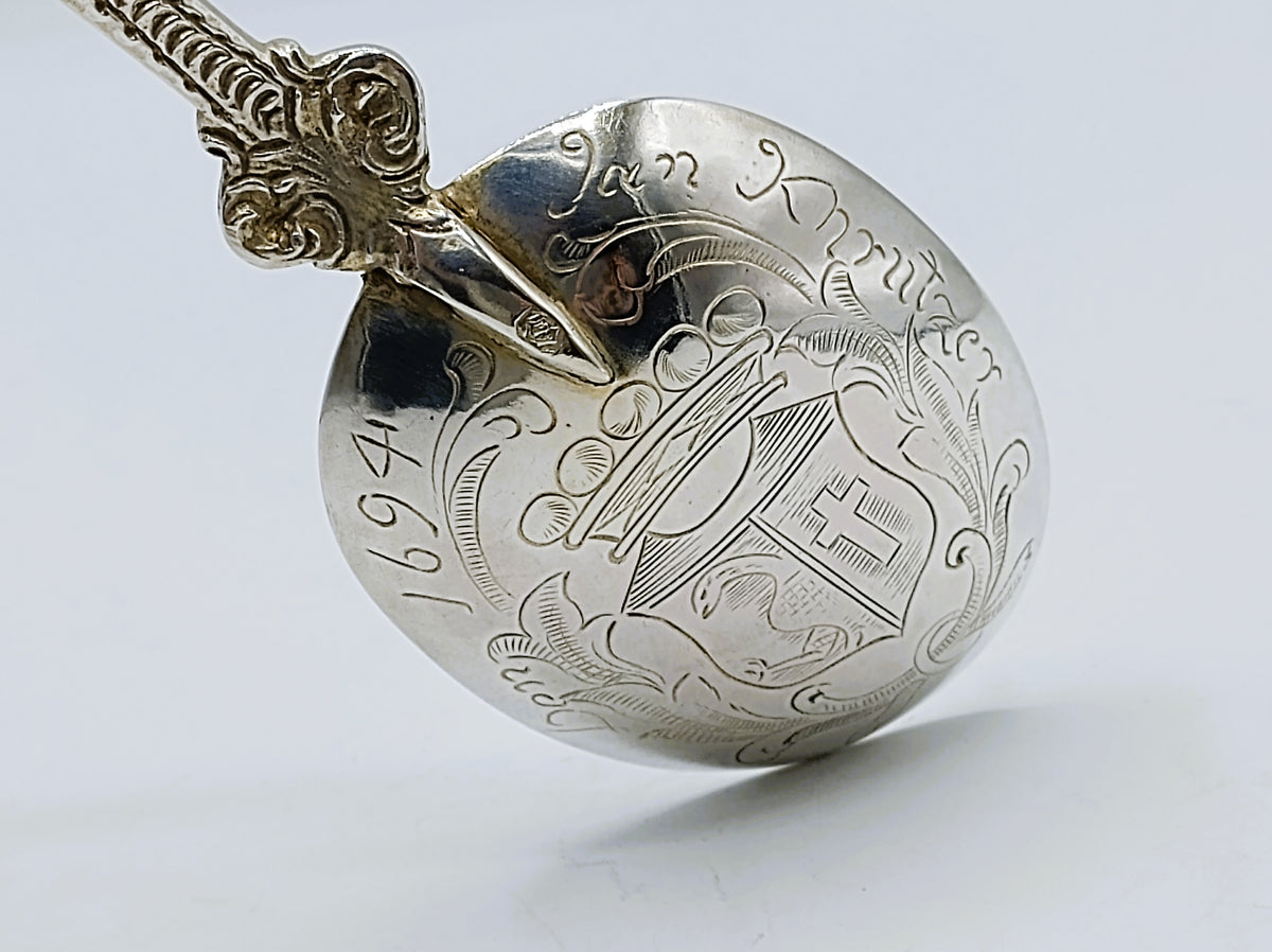 Zilveren gelegenheidslepel, Friesland, ca. 1890