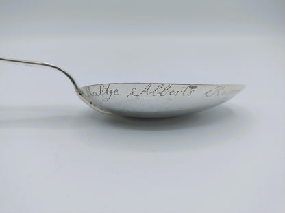 Zilveren geboortelepel, D. Haan, Sneek, 1824
