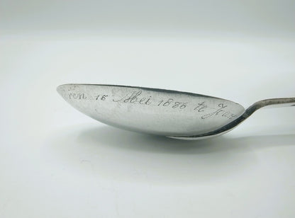Zilveren geboortelepel, P. Rienstra, Sneek, 1830