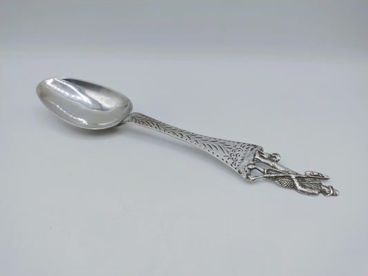 Zilveren geboortelepel, L. van Manen, Sneek, 1866
