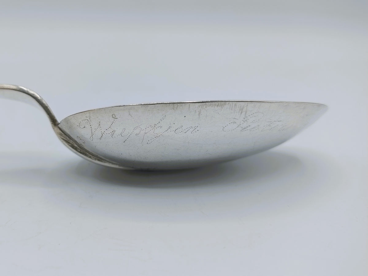 Zilveren geboortelepel, D. Haan, Sneek, 1823