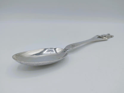 Zilveren geboortelepel, O. Swartwold, Leeuwarden, 1821